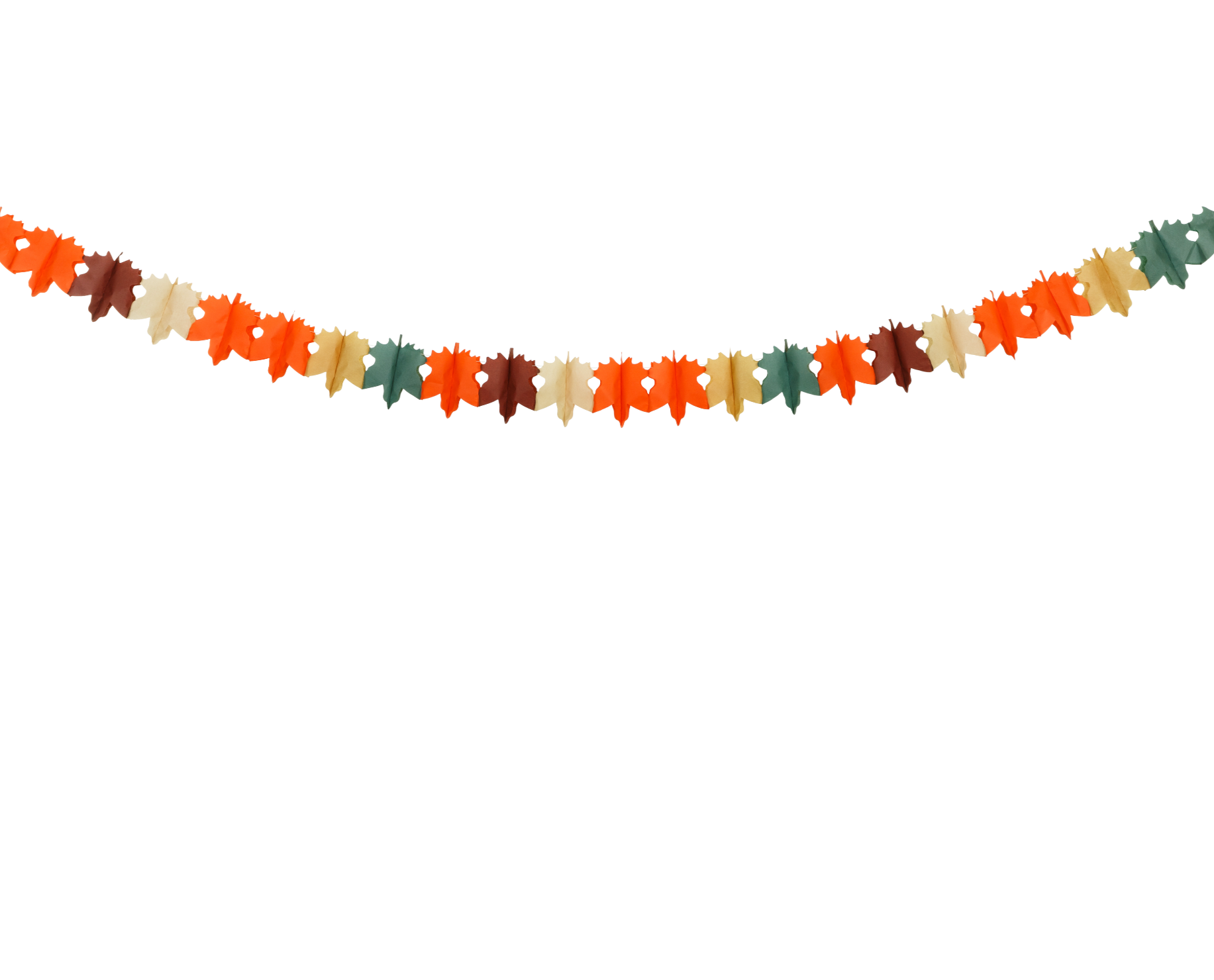 herfstbladeren slinger feest deco decoratie verjaardag oranje groen bruin latte crème herfst bos woodland 2