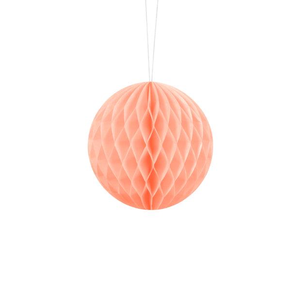 honeycomb deco perzik blush feest verjaardag