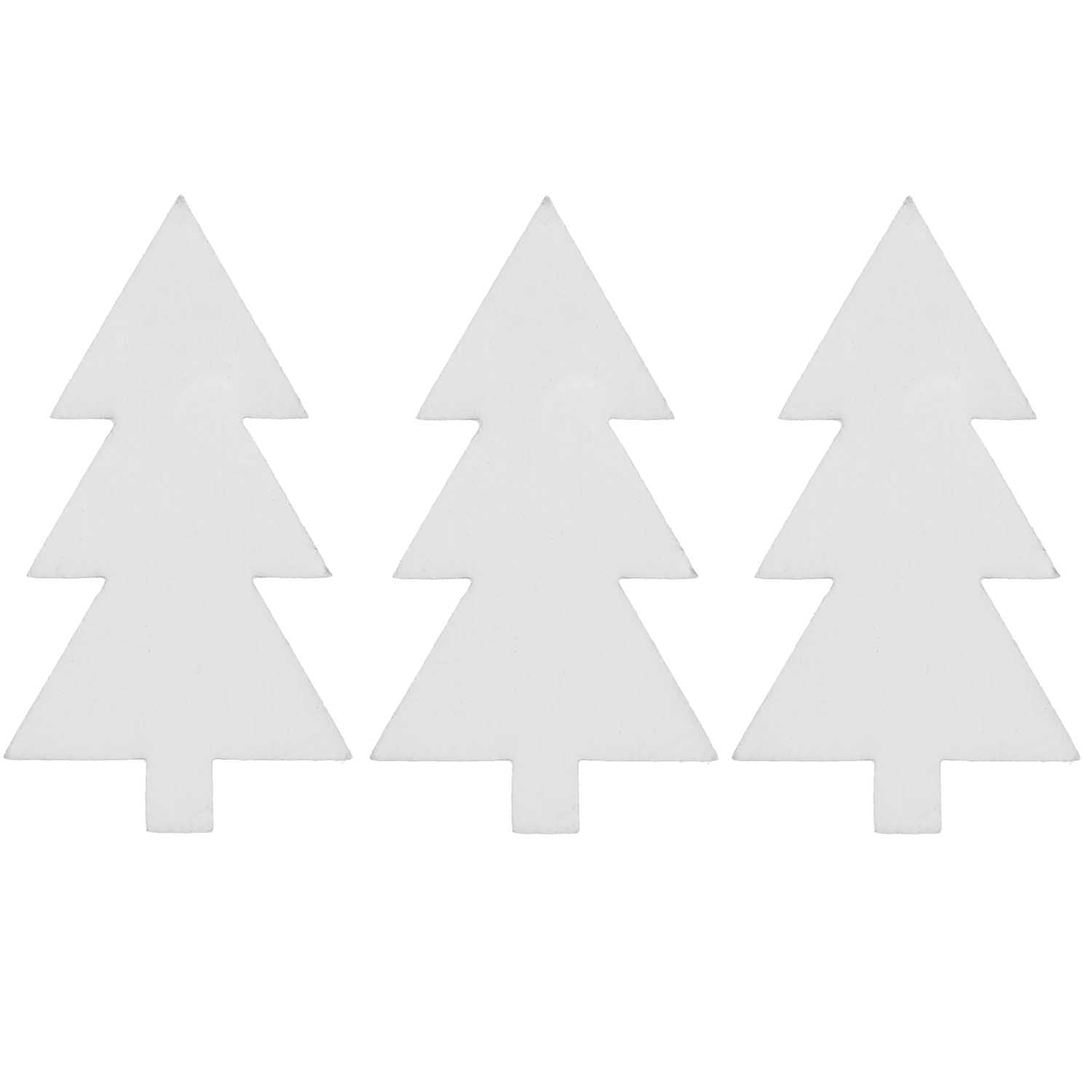houten confetti witte kerstbomen