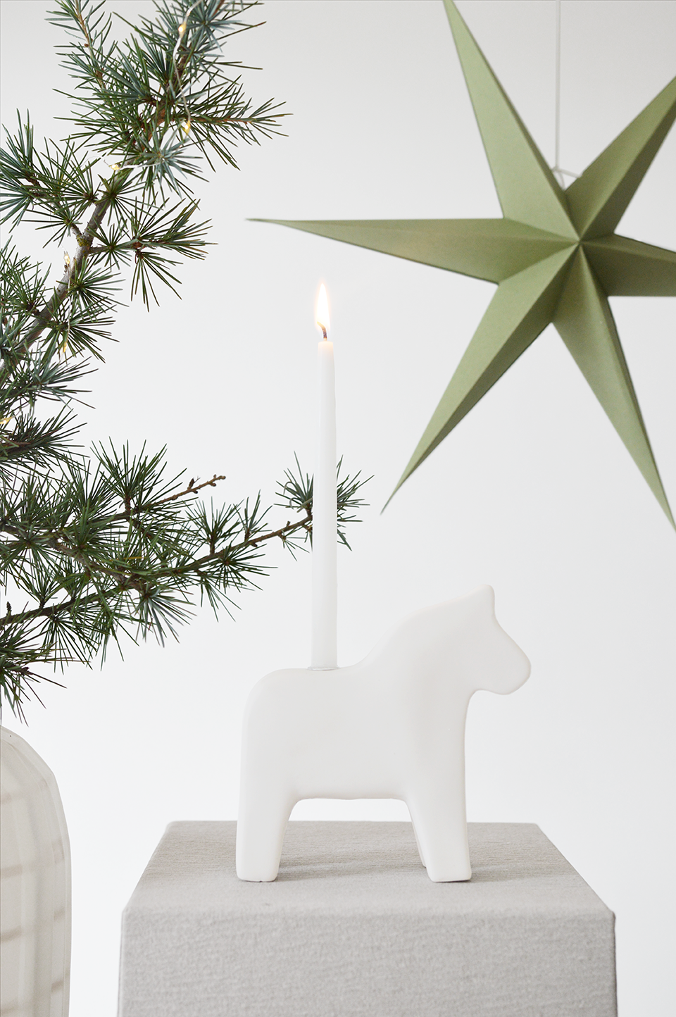 jade groen papieren sterren 30cm 40cm deco Kerst