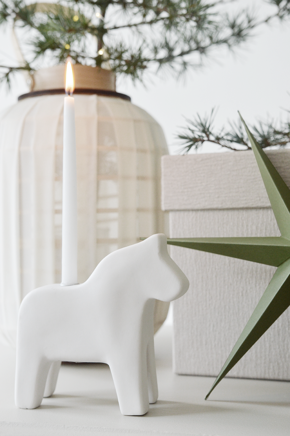 jade groen papieren sterren 30cm 40cm deco Kerst