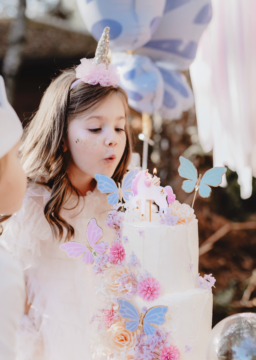 kaars taart unicorn eenhoorn decoratie feest sprookjes paard