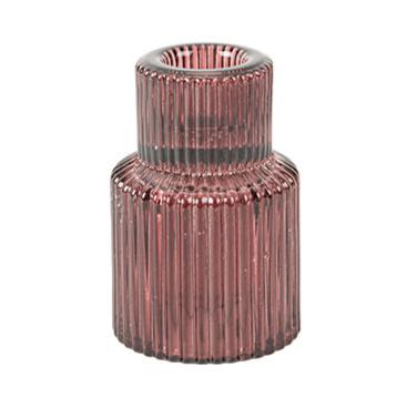 kaarsenhouder kandelaar bruin glas