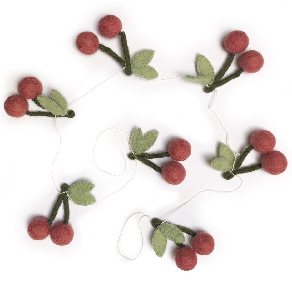 kersen slinger koraalrood feest deco decoratie verjaardag cherry