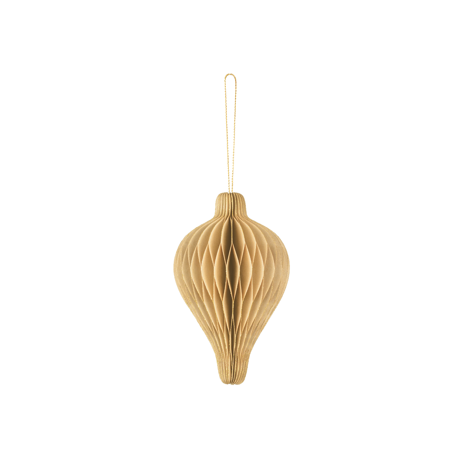 kerst ornament bal beige goud honeycomb deco decoratie kerstboom