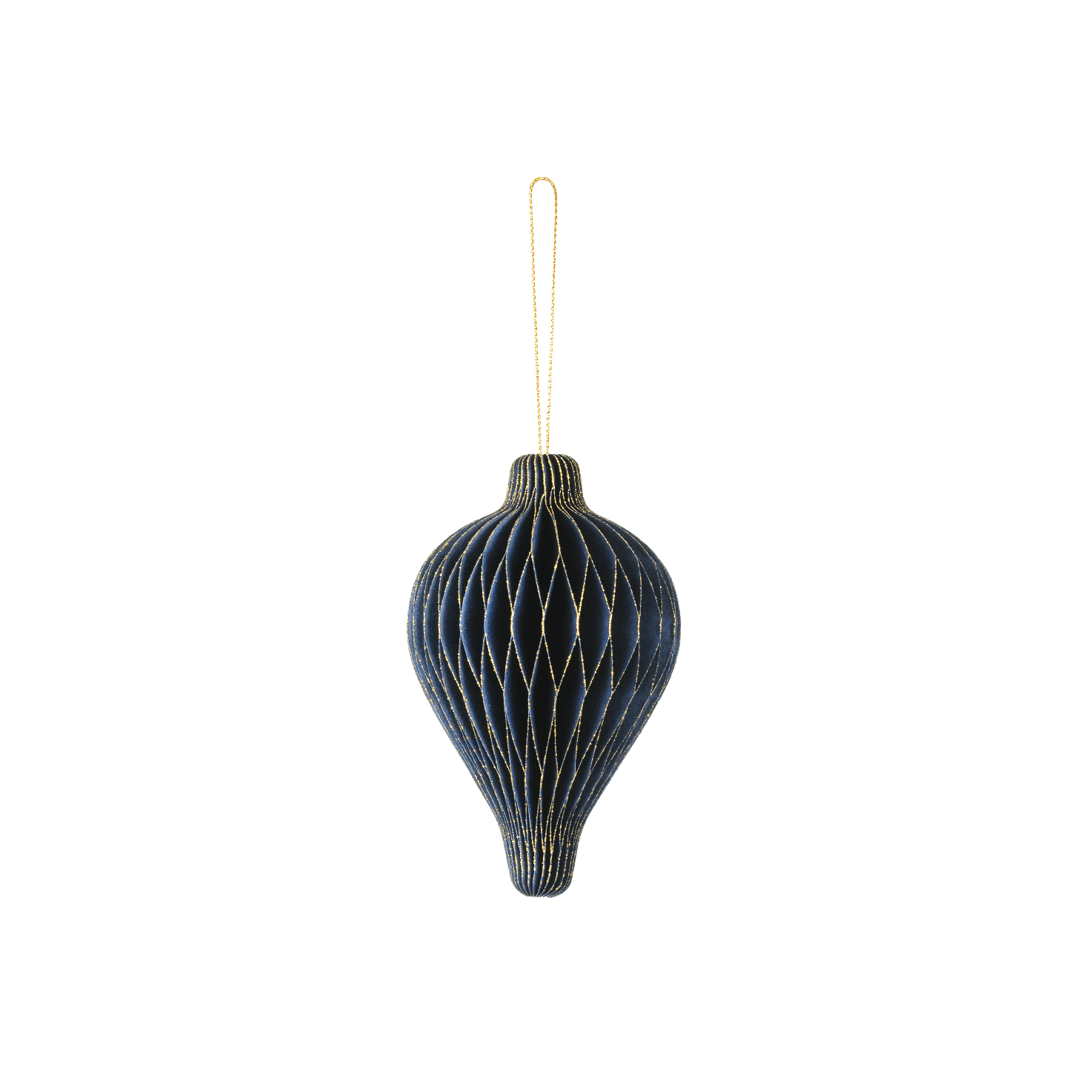 kerst ornament bal marine blauw goud feestversiering kerstmis deco decoratie