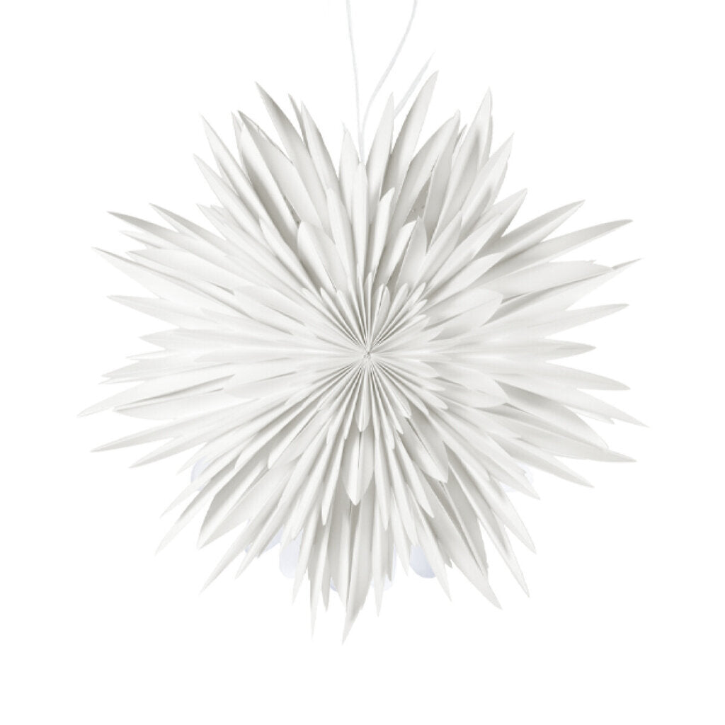 Kerstster / sneeuwvlok wit luxe papier delight departement