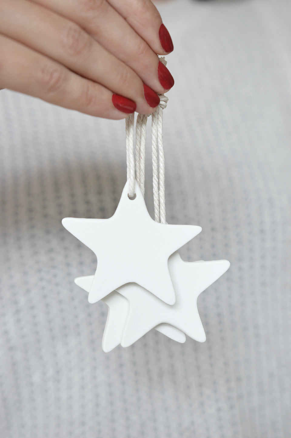 klei ornament ster wit kerstboom kerstbal kerst deco decoratie delight departement