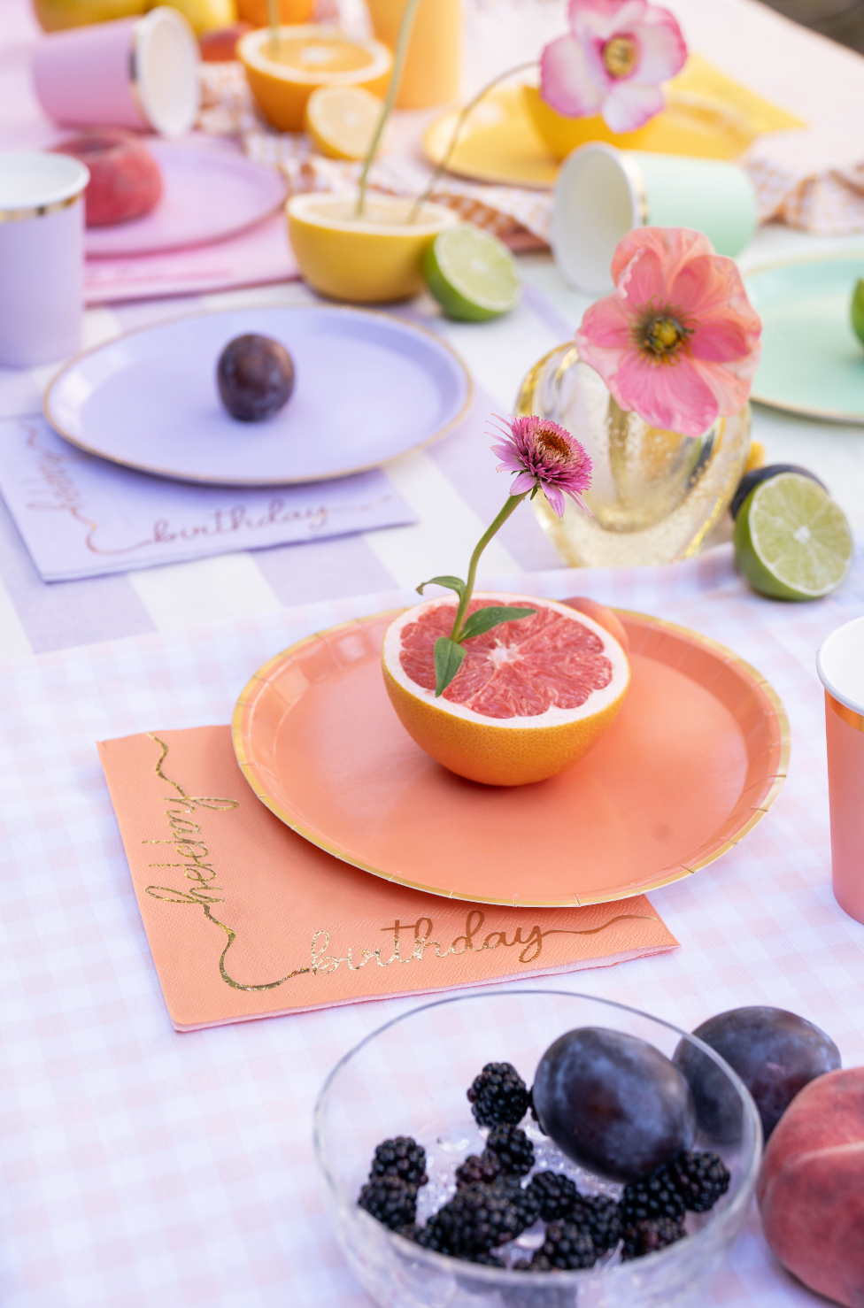 kleurrijke servetten happy birthday verjaardag feest deco decoratie