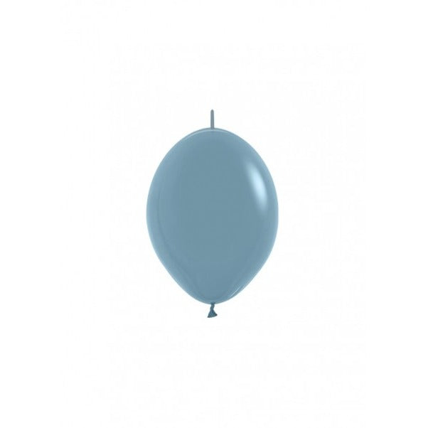 Link ballonnen 50cm zacht blauw fest slinger verjaardag