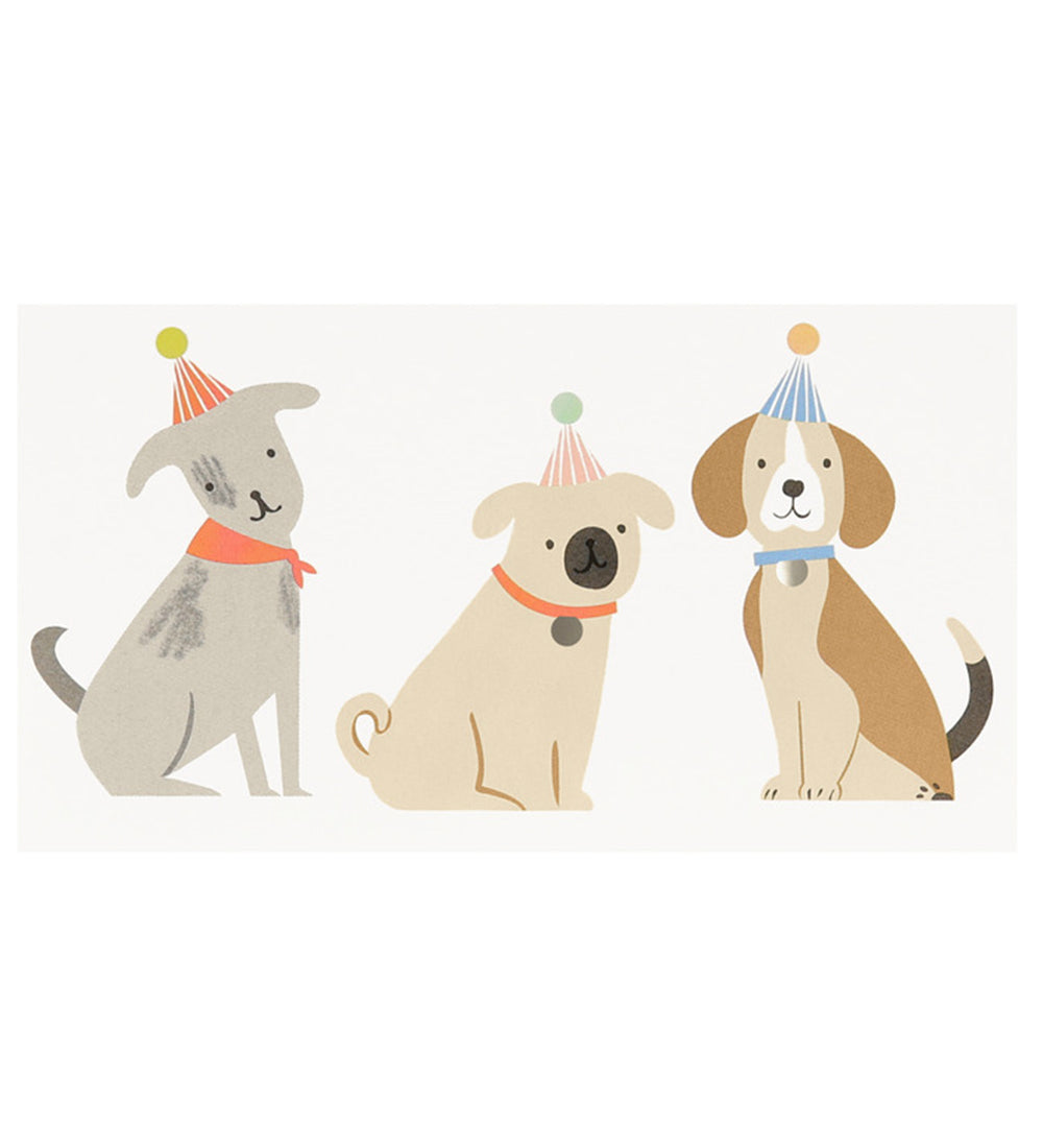 plak tattoos meri meri hondjes dieren party animals