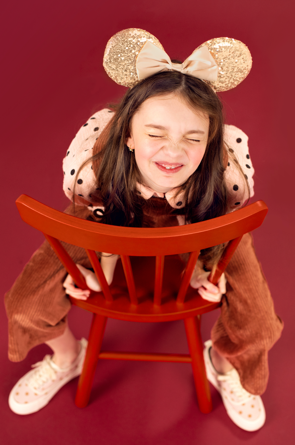 muis oortjes diadeem minnie mouse pailetten rosé goud roze