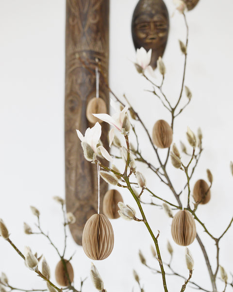 paasei pasen deco decoratie feest caramel ei honeycomb
