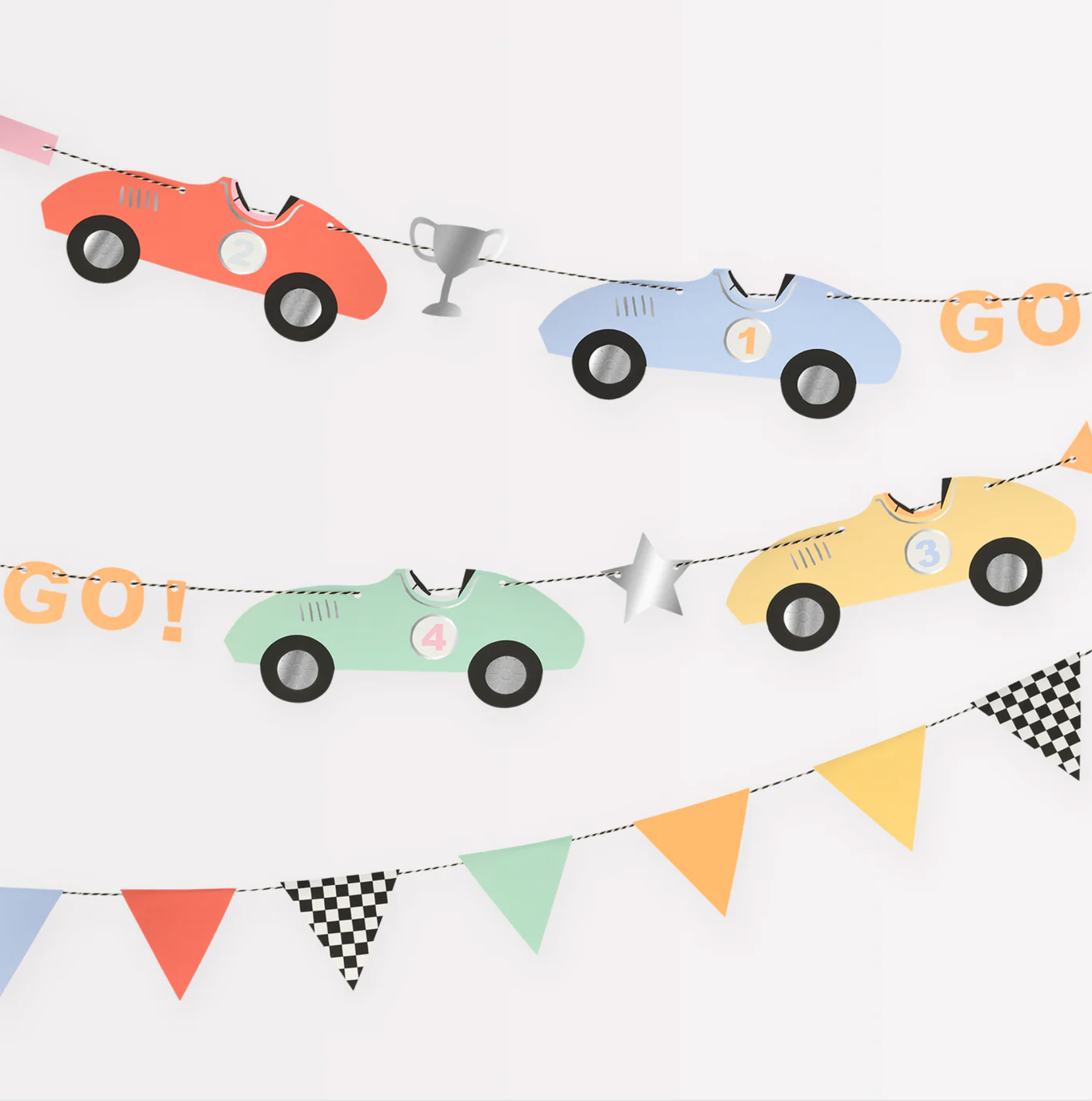 race auto slinger feest deco decoratie verjaardag kleurrijk