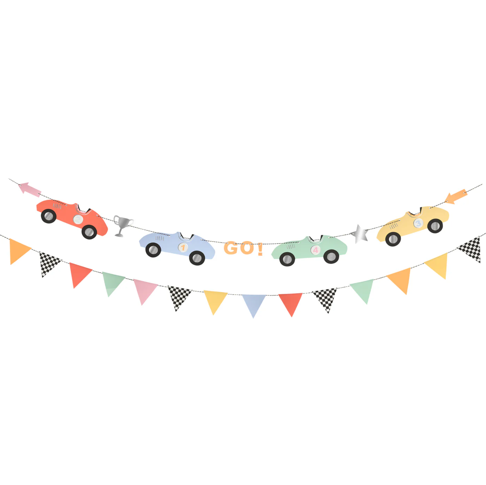 race auto slinger feest deco decoratie verjaardag kleurrijk