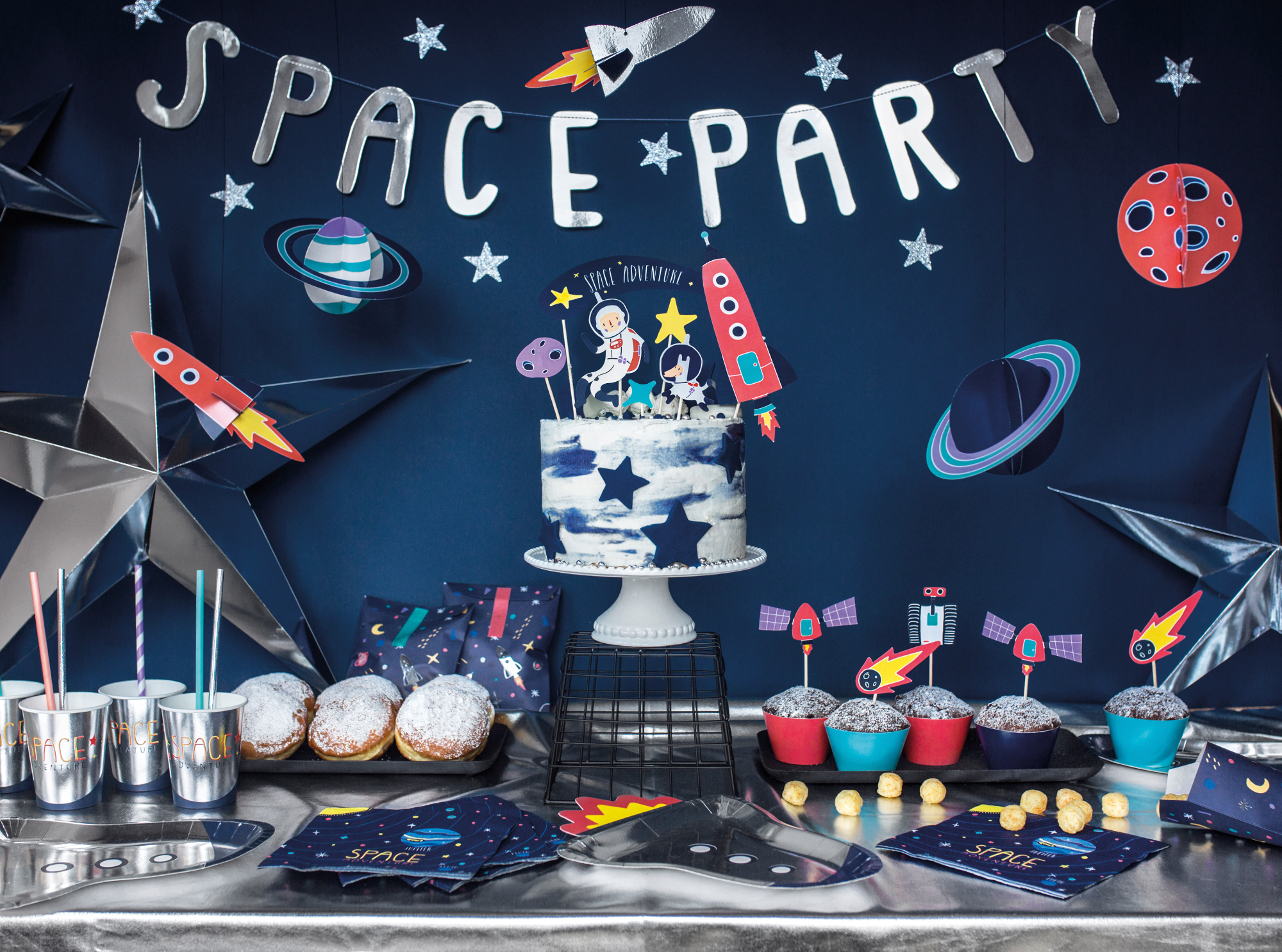 rakketten planeten angers ruimte space astronaut feestversiering verjaardag