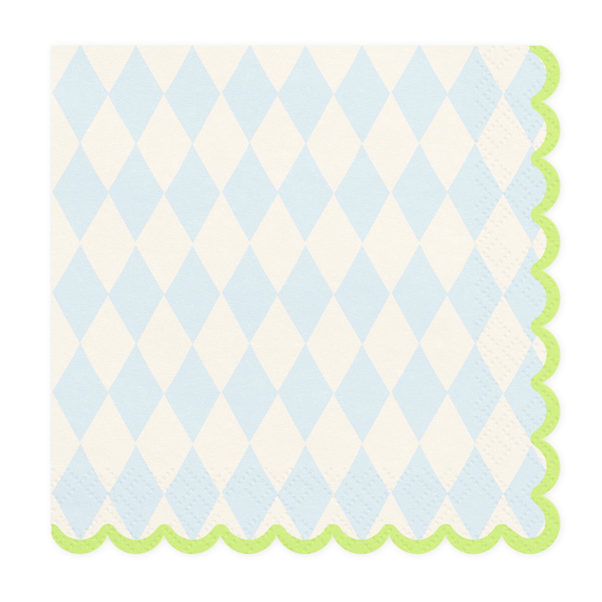 servetten blauw wit groen feest deco decoratie verjaardag pasen