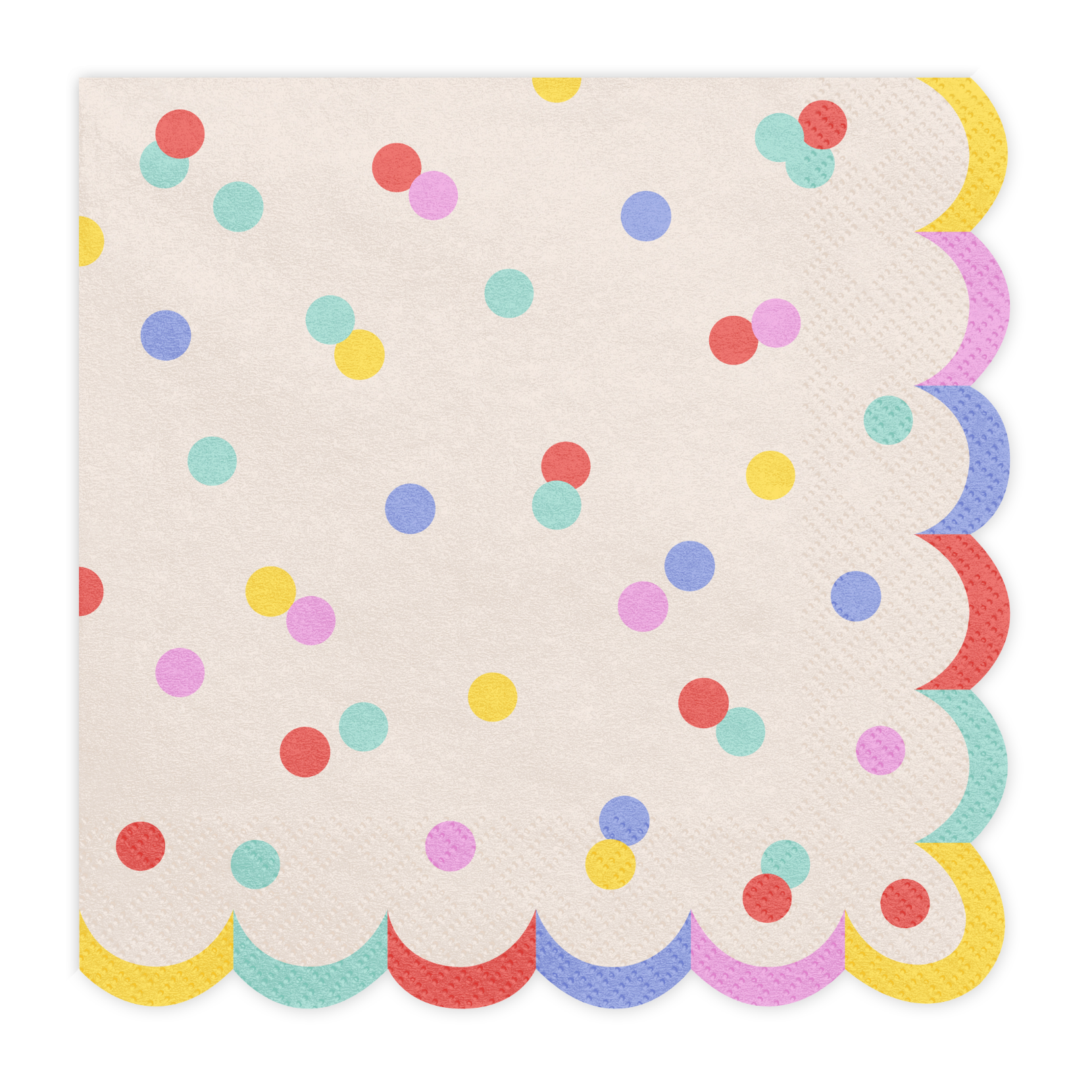 servetten kleurrijk confetti feest deco decoratie verjaardag tafeldeco