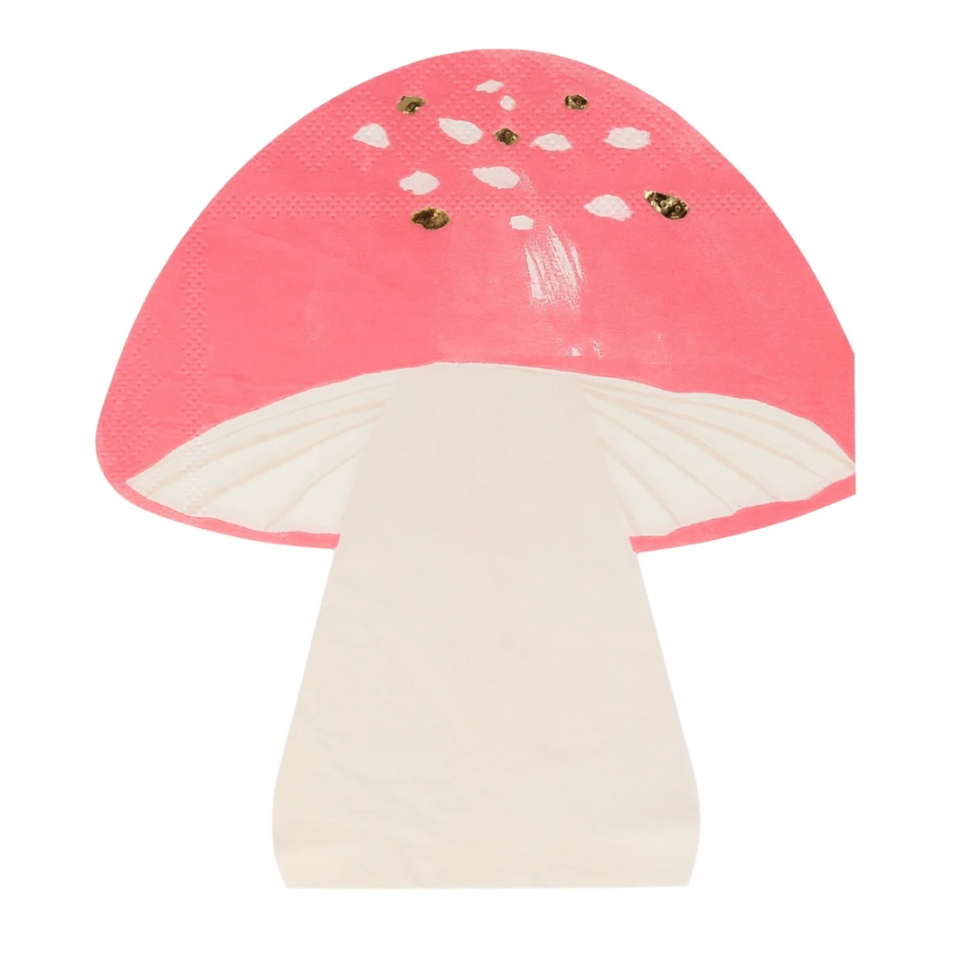 servetten paddenstoelen feest deco decoratie verjaardag herfst bos elfjes