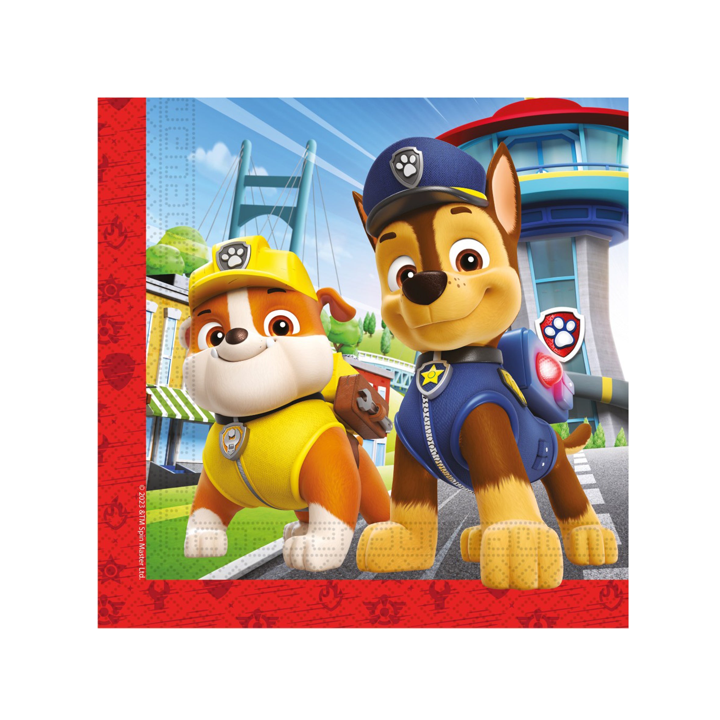 servetten paw patrol chase rubble deco decoratie verjaardag feest