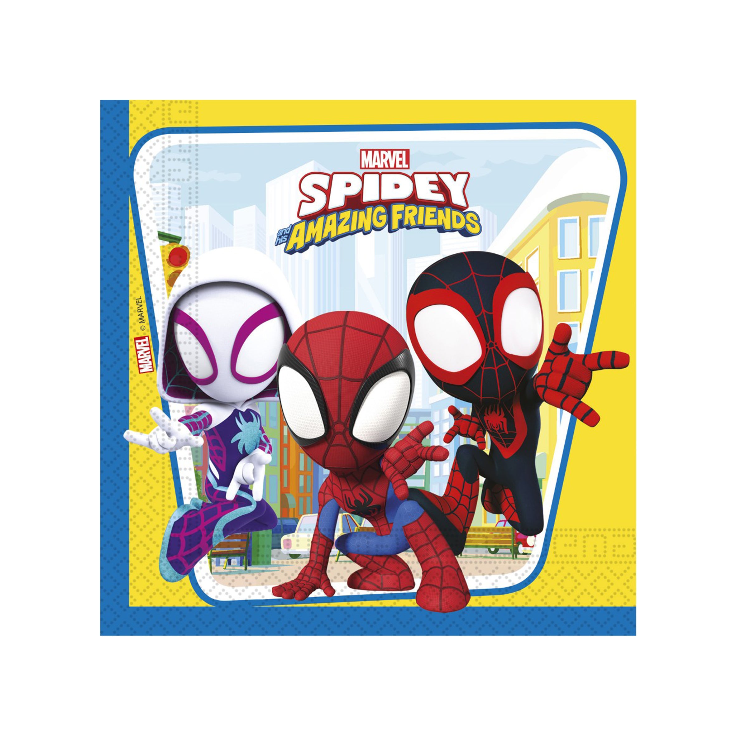 servetten spidey spiderman feest deco decoratie verjaardag marvel