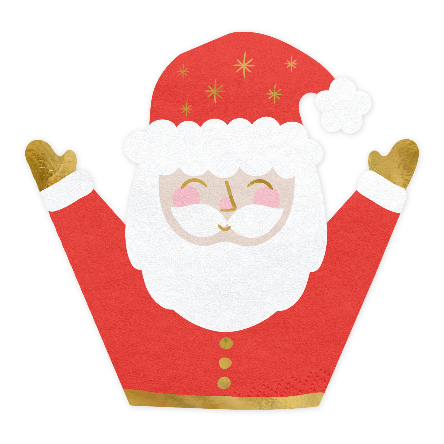 servetten vrolijke kerstman feest deco decoratie kerstmis