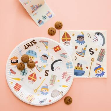 Sint en Pieten servetten