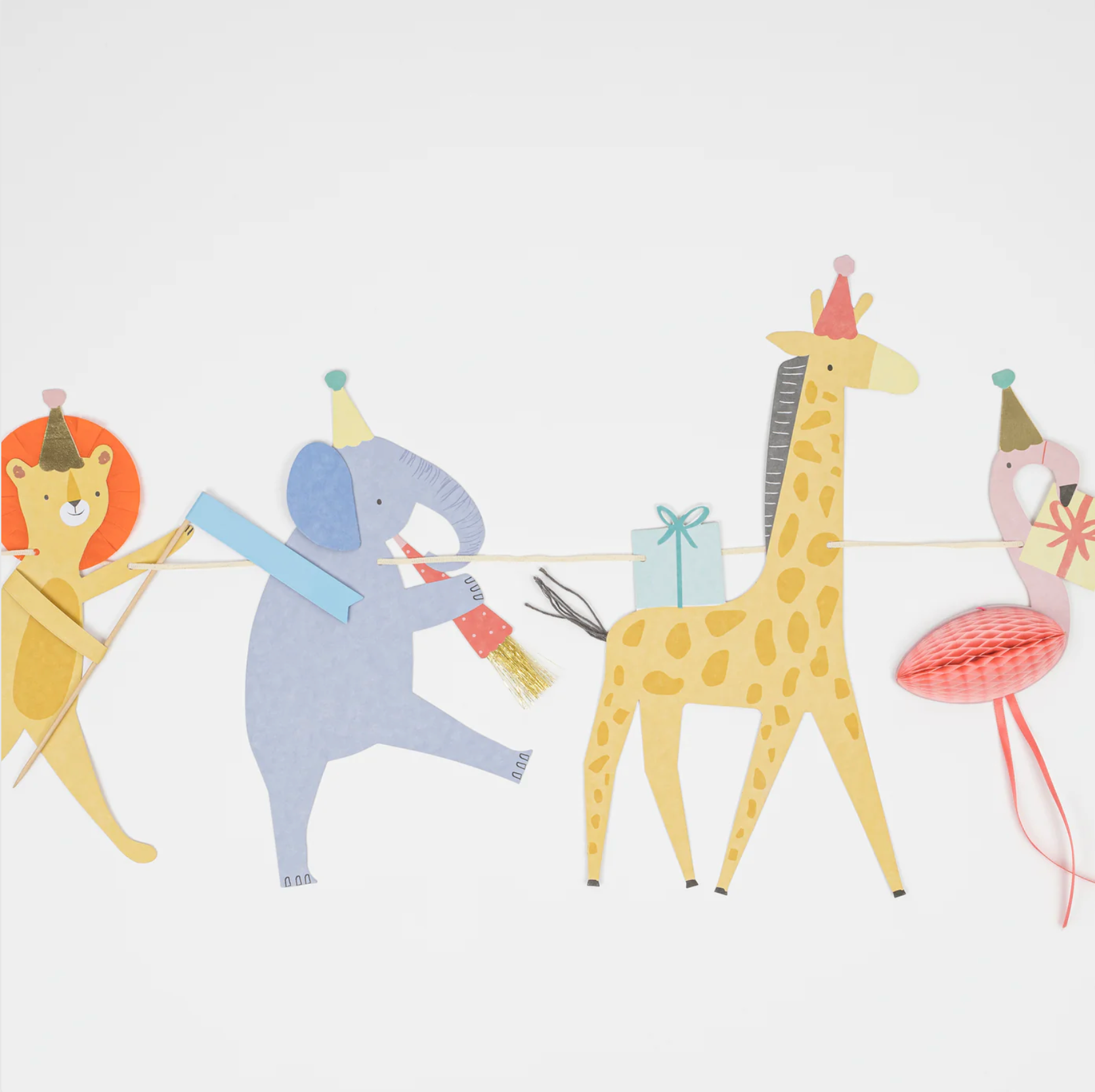slinger party animals feestcdeco decoratie verjaardag dieren kleurrijk