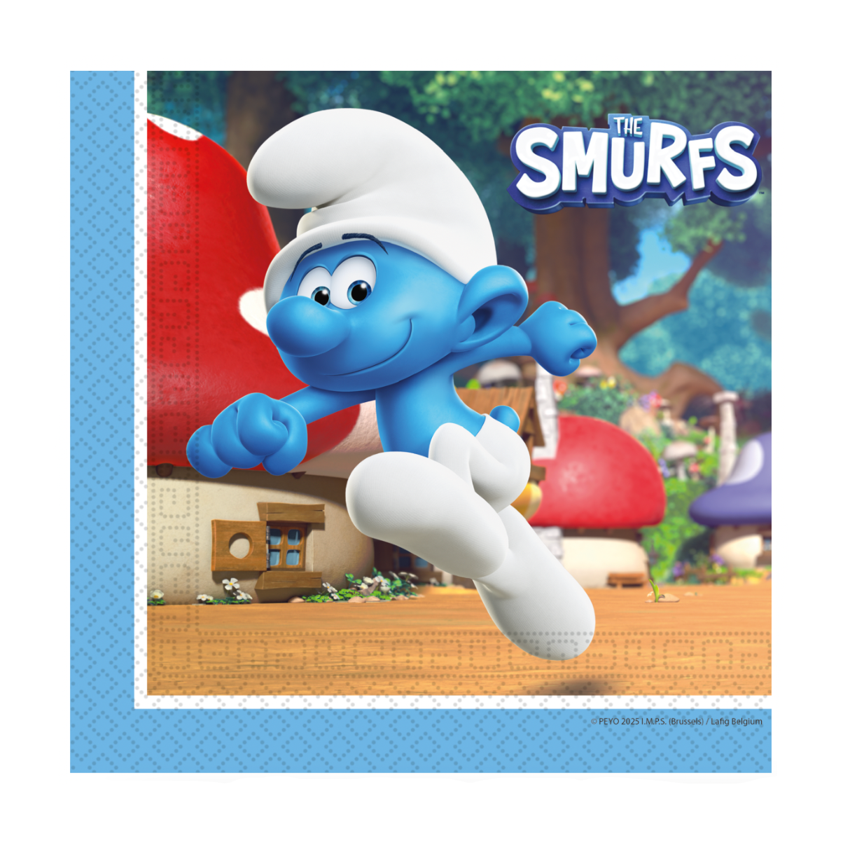smurfen servetten feestversiering decoratie deco verjaardag