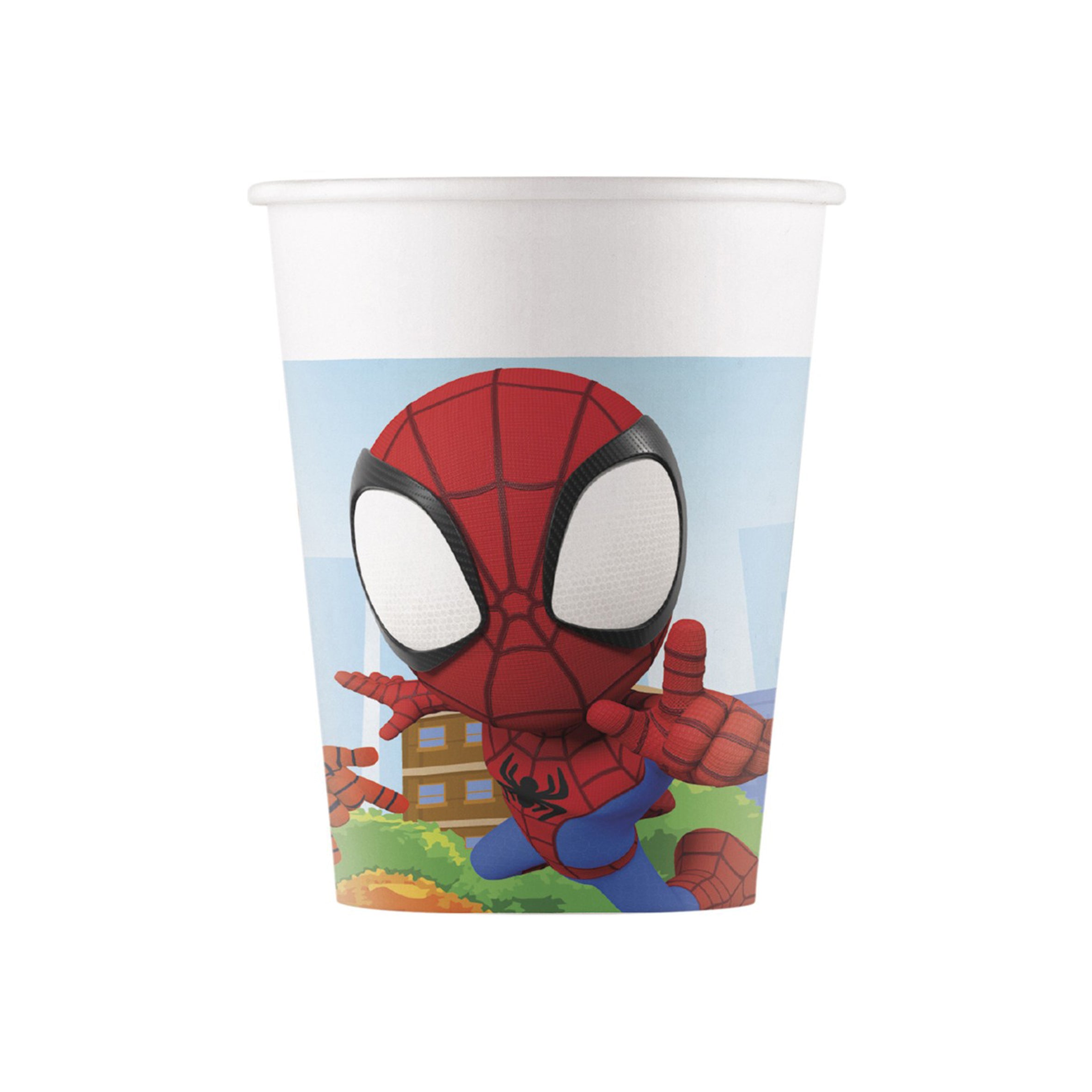 spidey papieren bekers spiderman feest deco decoratie verjaardag