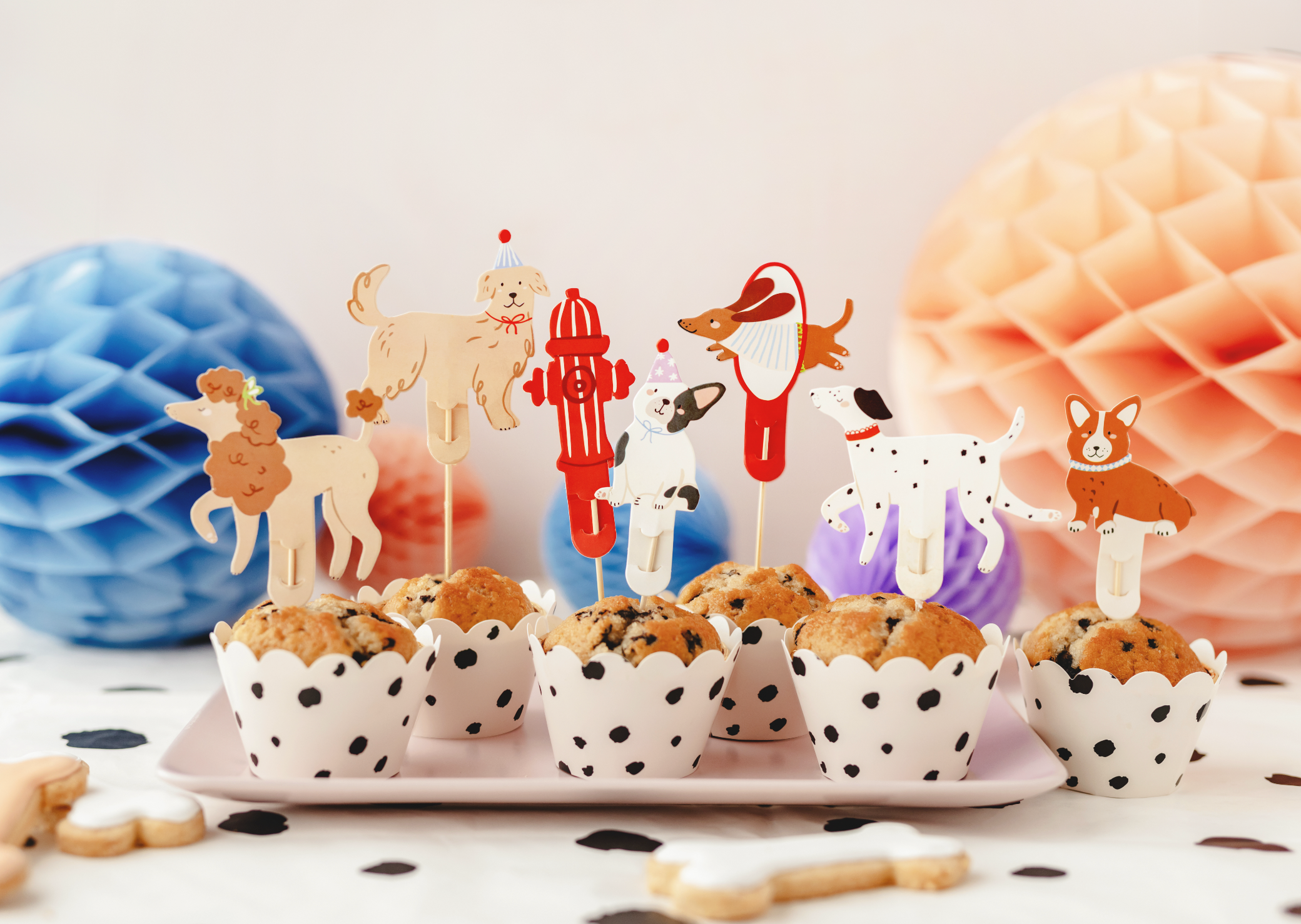 taarttopper hondjes feest deco decoratie verjaardag puppy party