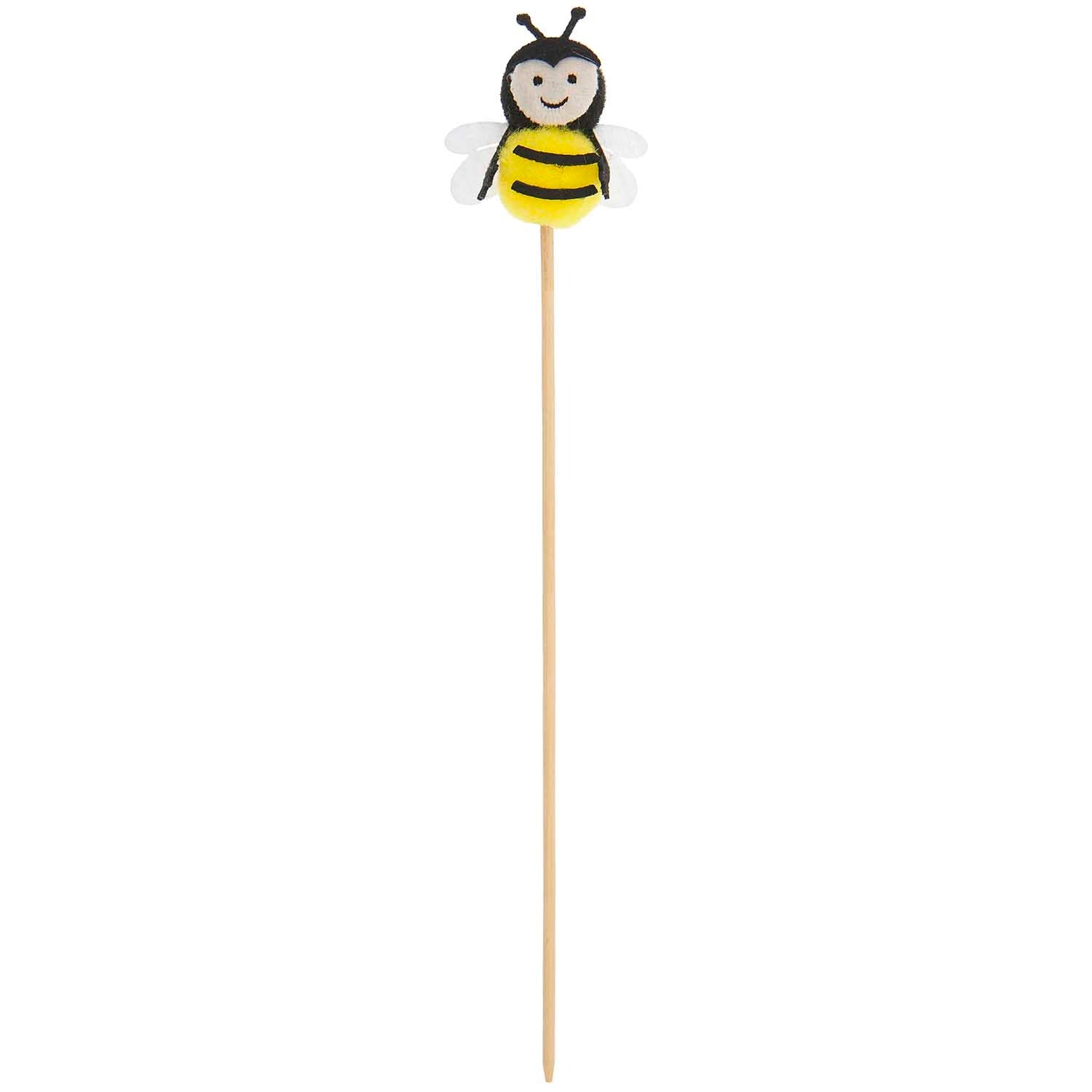 taarttopper taart bij bijen feest deco decoratie geel zwart wit crème