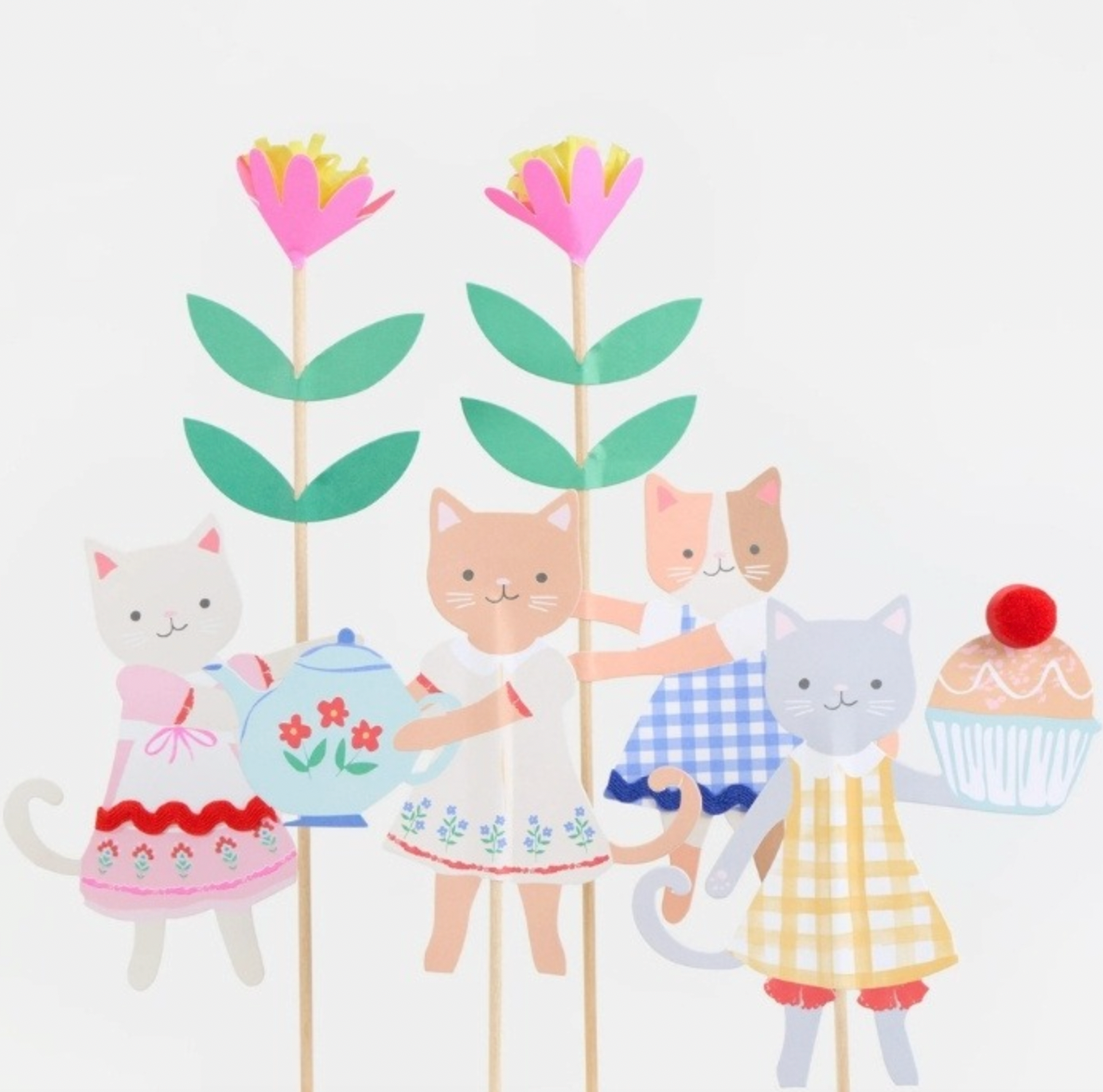 taarttoppers kat poes feest deco decoratie verjaardag meri meri