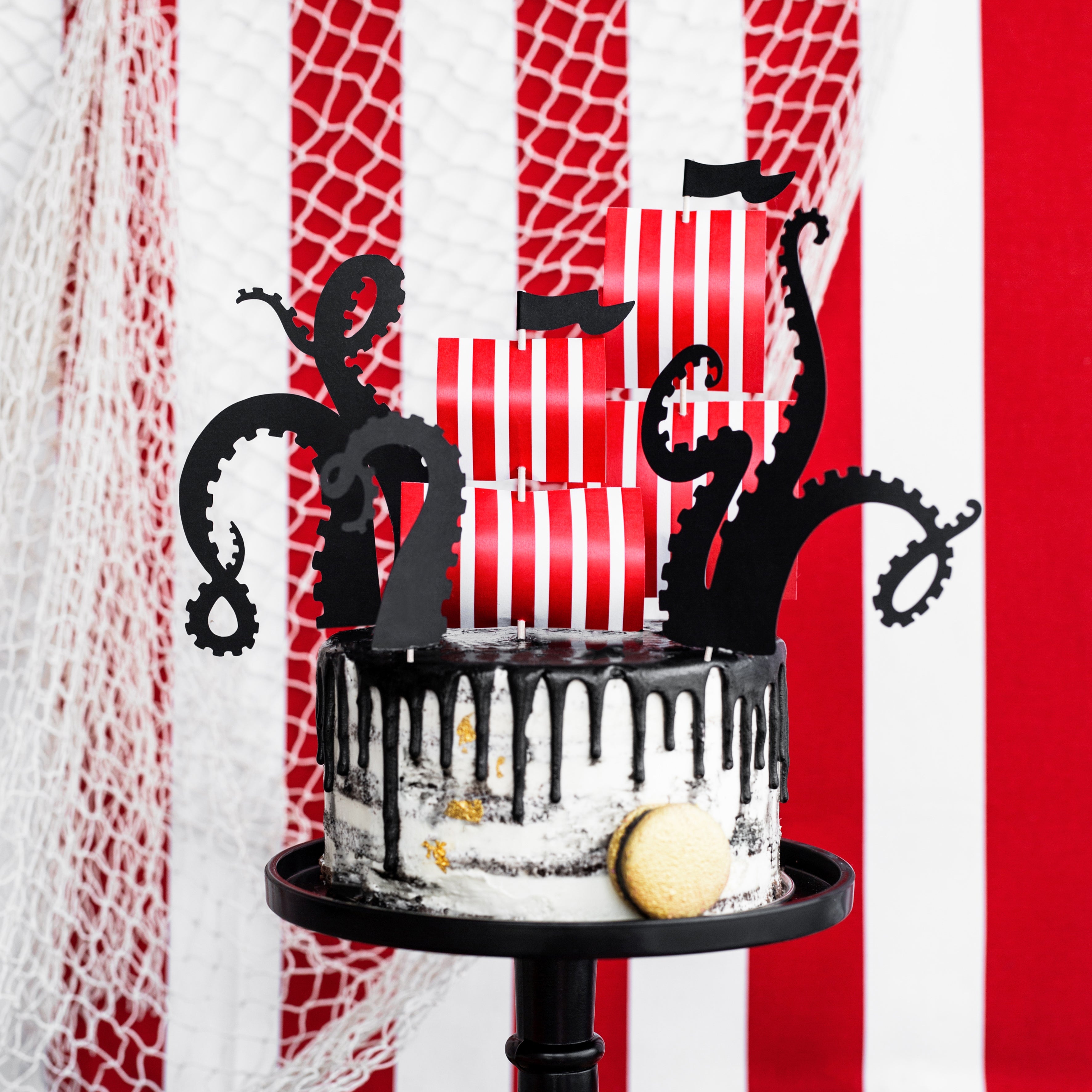 taarttoppers piraten piraat feestversiering verjaardag deco decoratie