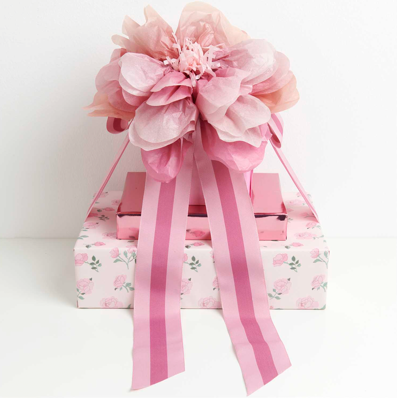 tissue bloemen wilde rozen 29cm feest deco decoratie kinderkamer roze