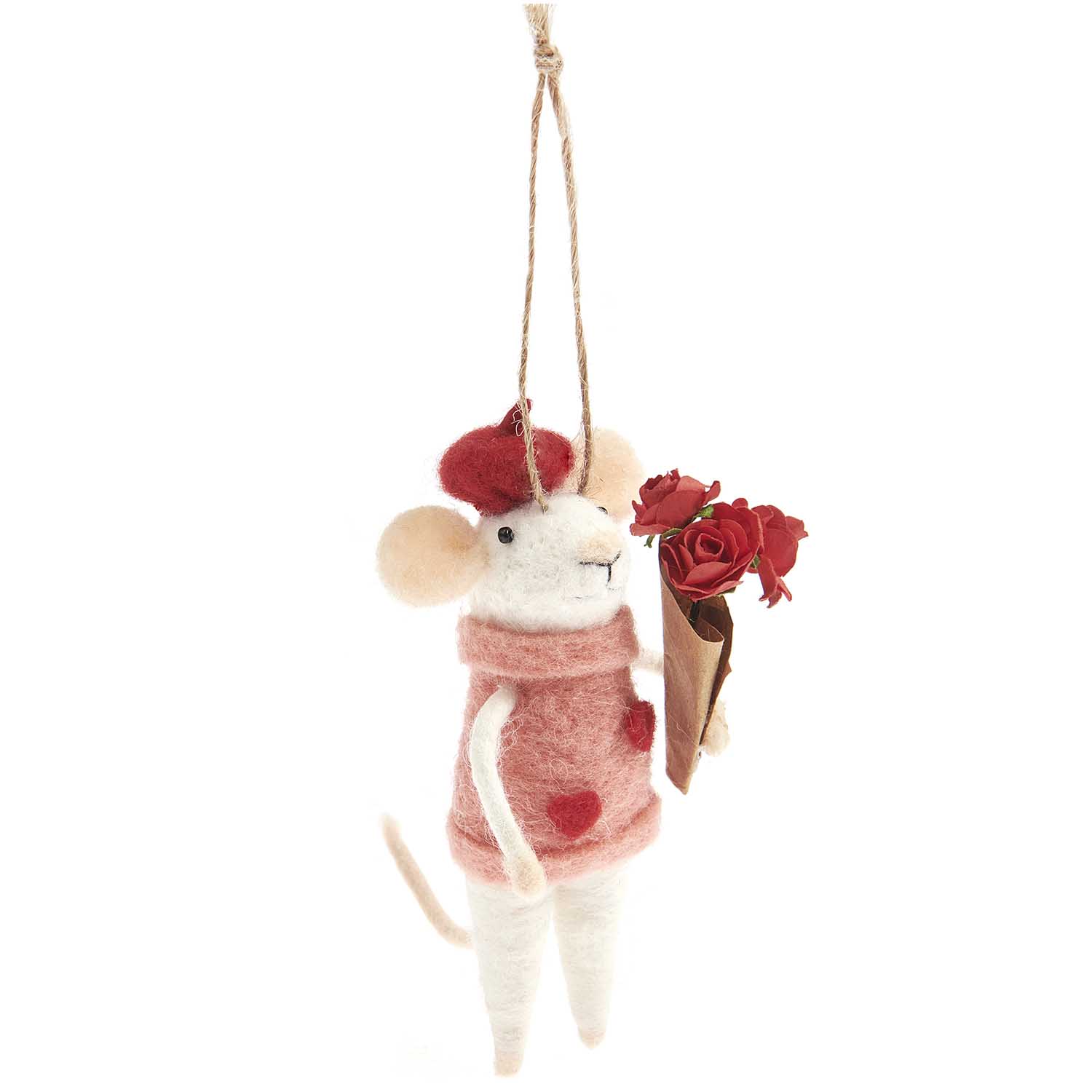 vilten hanger muis pasen feest deco decoratie
