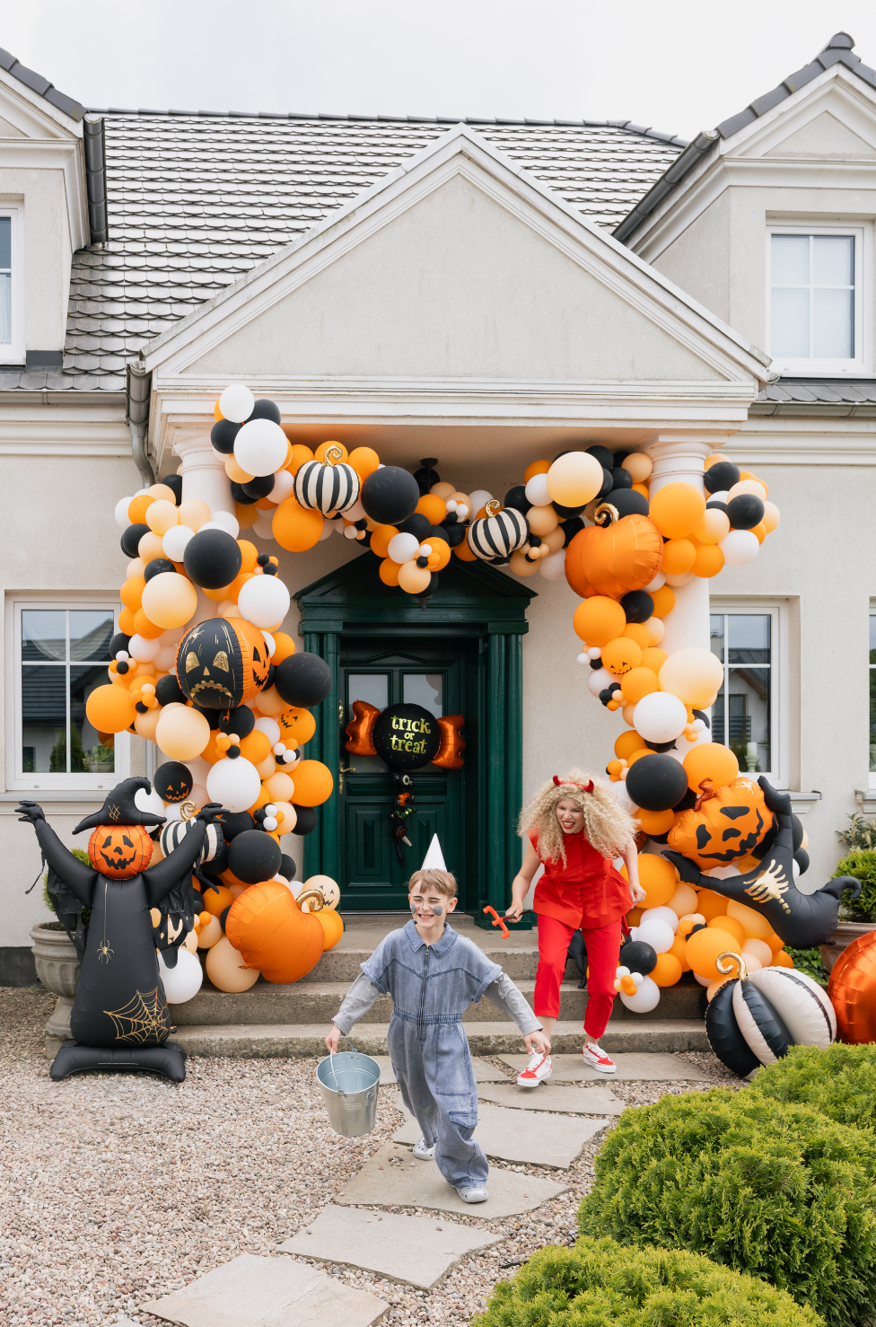 vogelverschrikker halloween XXL folieballon popoen schrikken feest deco decoratie