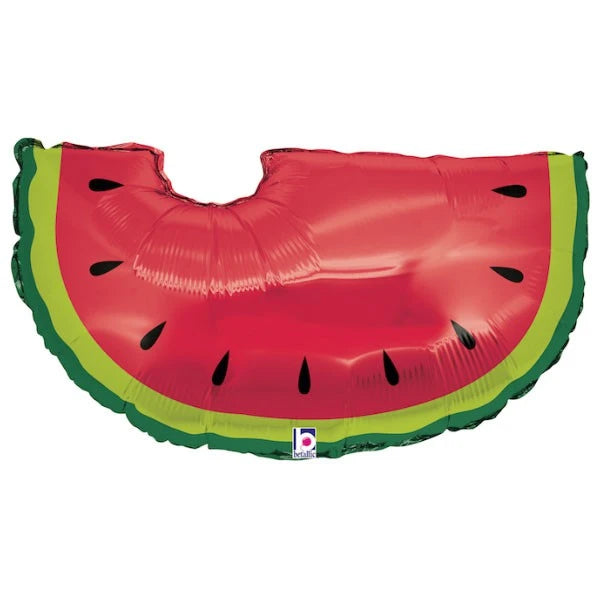 watermeloen folieballon fruit feest deco decoratie verjaardag ballon rood groen