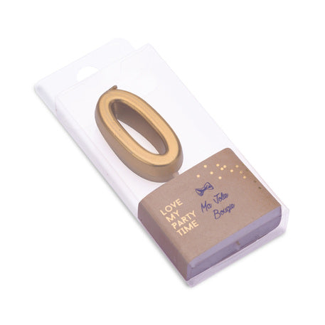 Cijferkaarsen goud klassiek - 0 t/m 9