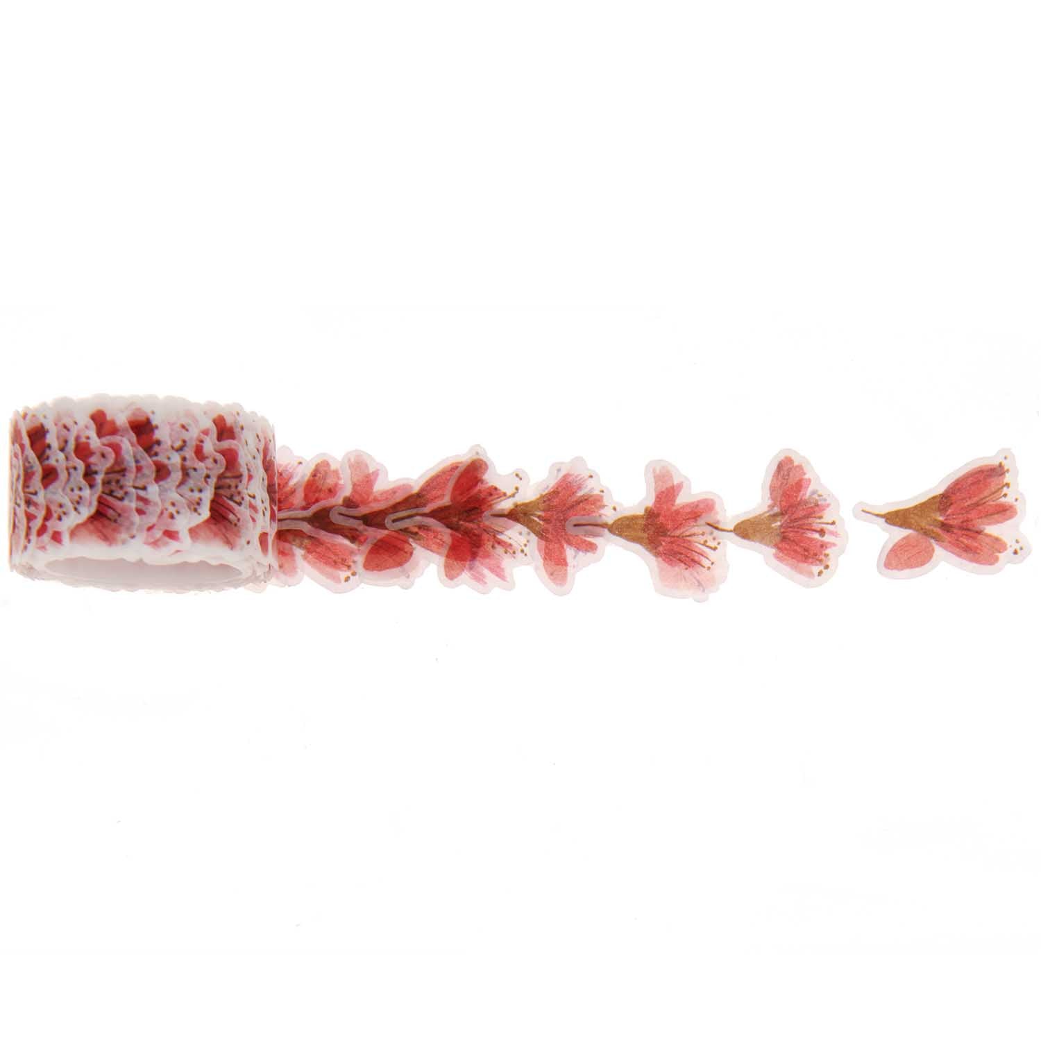 Kersen bloemen selectie stickers washi tape (+-2cm)