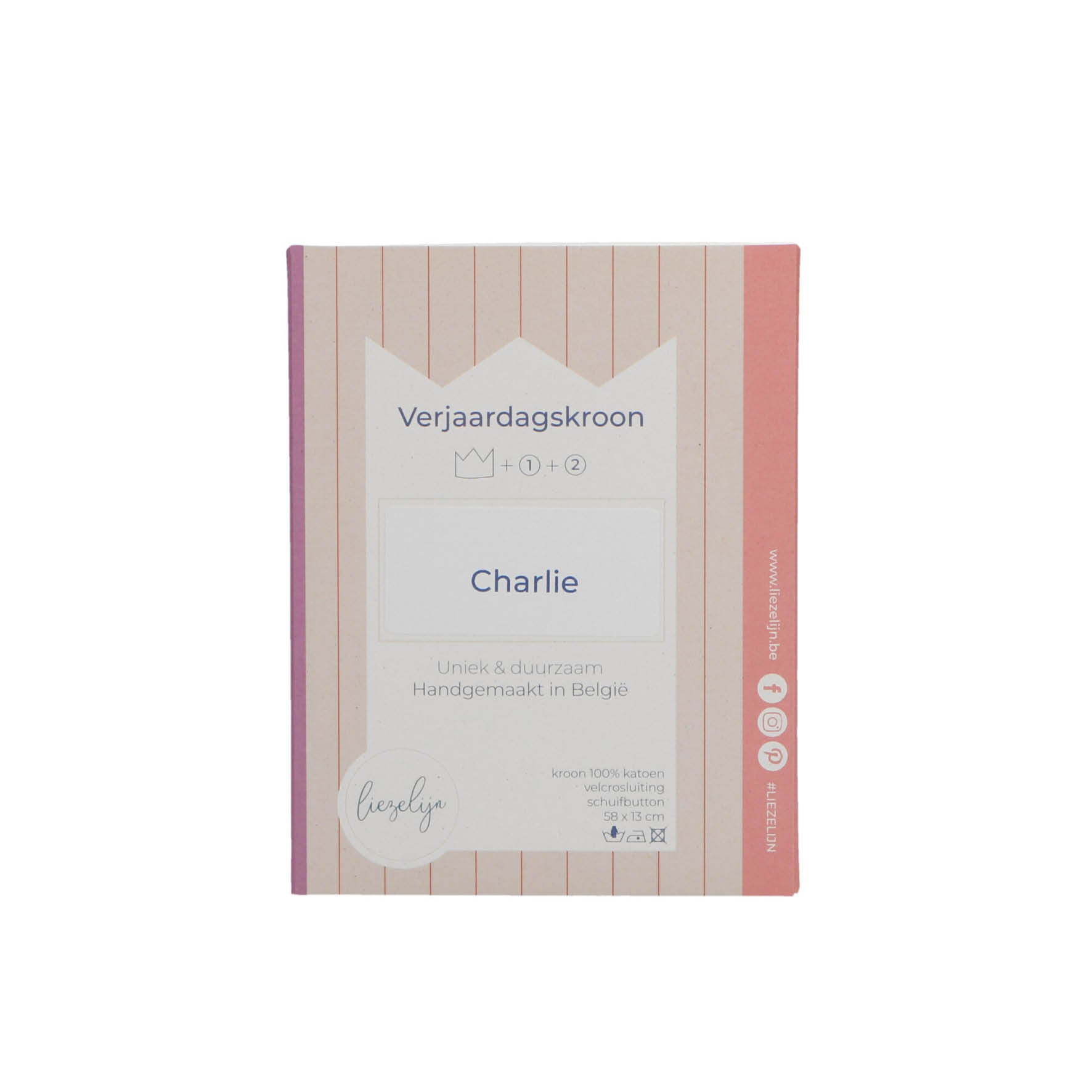 Verjaardagskroon 'Charlie' - Donker blauw / Marine
