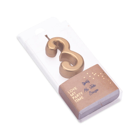 cijferkaars goud verjaardag feest taart kaars deco cake