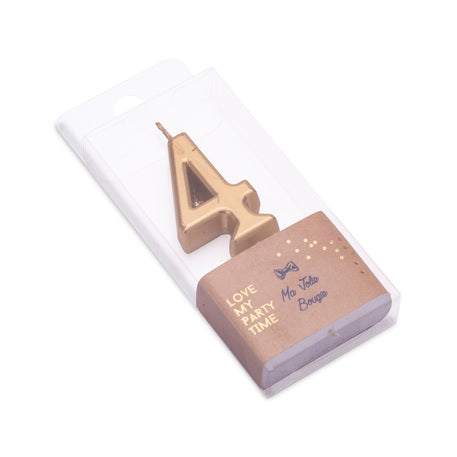 cijferkaars goud verjaardag feest taart kaars deco cake