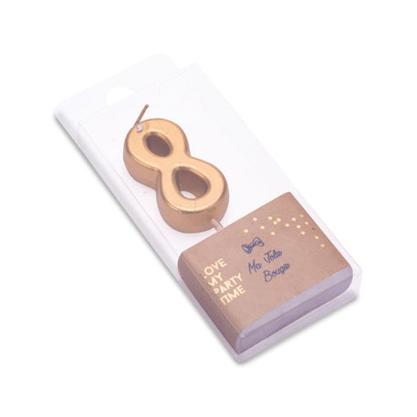 cijferkaars goud verjaardag feest taart kaars deco cake