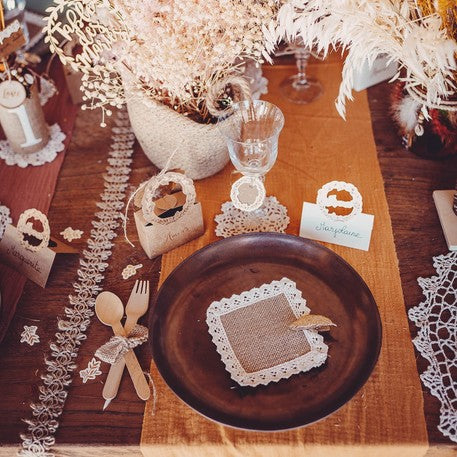 Tafelloper Mosterd gaaskatoen/tetra (3m x 30cm)