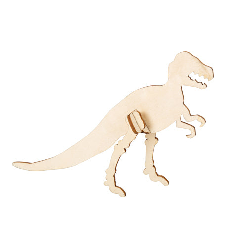 T-Rex tafeldecoratie hout - 8 stuks