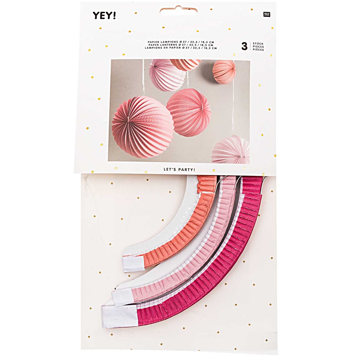 Lampionennen roze oranje feest deco decoratie verjaardag