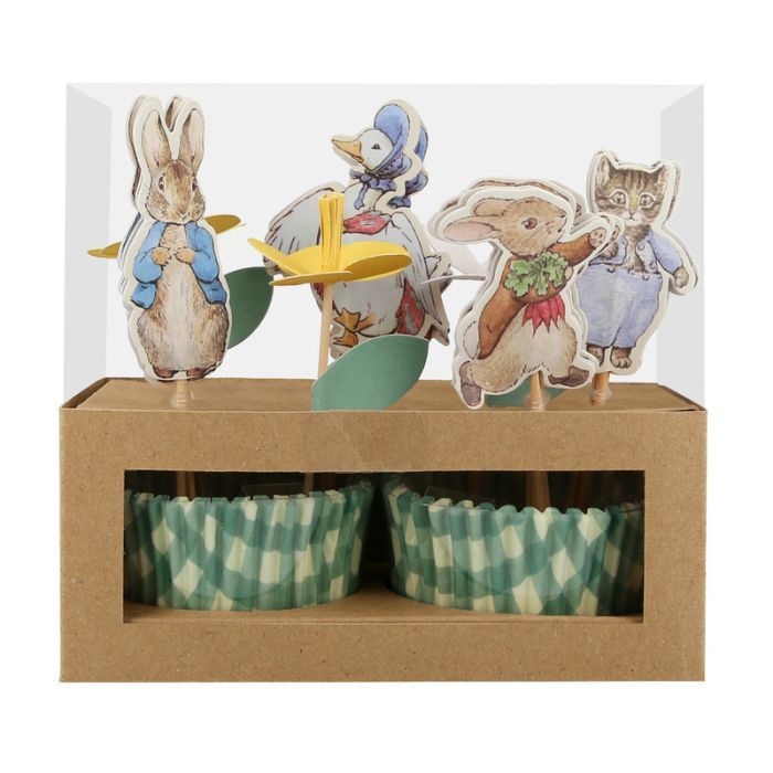 Cupcakekit Peter Rabbit Pieter Konijn feestdecoratie dessert bakker thema feest