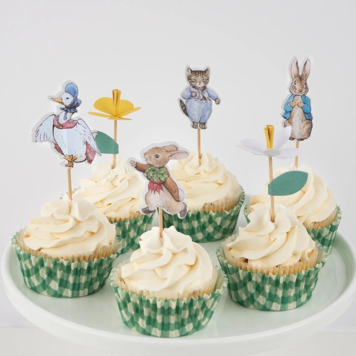 Cupcakekit Peter Rabbit Pieter Konijn feestdecoratie dessert bakker thema feest