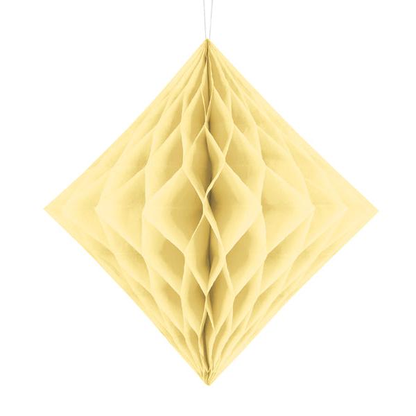 Honeycomb crème beige nude ecru diamant ruit decoratie feest